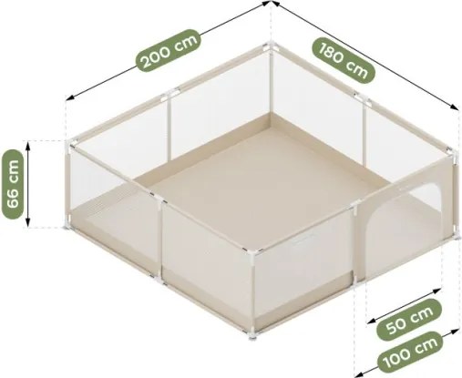 Detská ohrádka Cozy 28 béžová