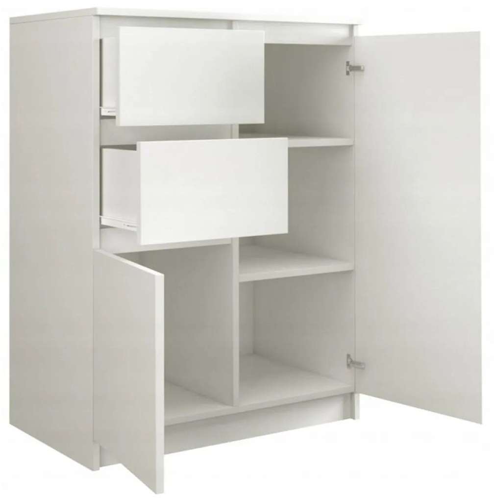 Komoda 2D2S 70 cm biela