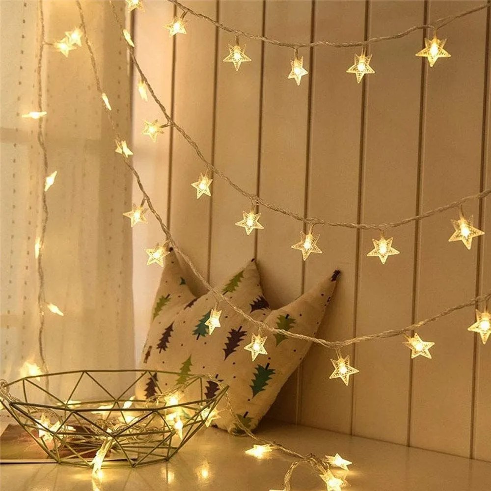 Tutumi Tutumi, LED svetlá na vianočný stromček Zlaté hviezdy 3m 391020, CHR-00312