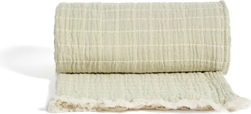 Svetlozelená žakárová detská deka 130x170 cm Tivaro – Kave Home