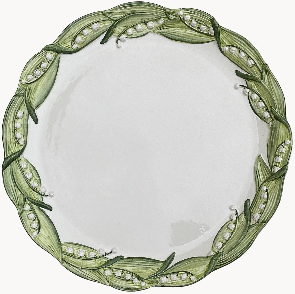 Ručne maľovaný podložný tanier Lily of the Valley