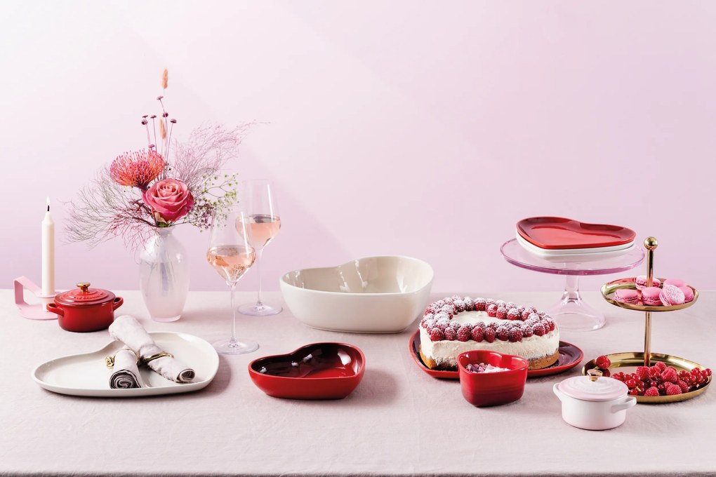 Zapekací a servírovací hrniec Mini Cocotte Heart 250 ml svetloružový