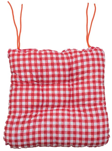 Podložka na stoličku Soft kostička červený