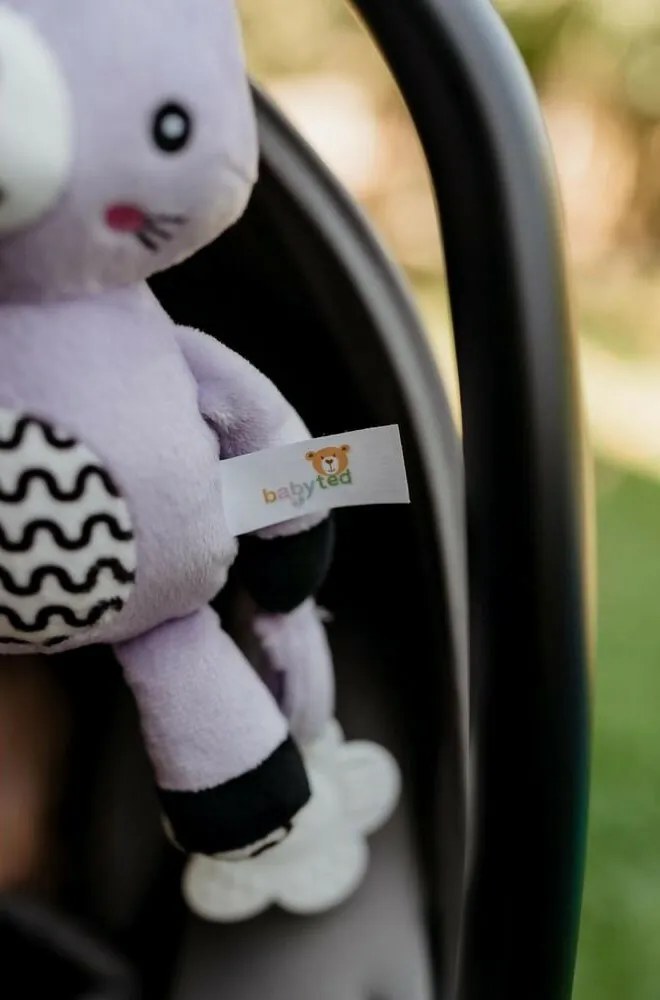 Hrkálka babyted Zajačik plyš 30 cm záves na postieľku / kočík