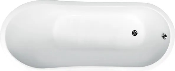 Besco Voľne stojaca vaňa z liateho mramoru Gloria Glam G 150x67 (160x67,5) BESCO-Rozmery: 160x67,5, BESCO-Farba: Biela/grafit