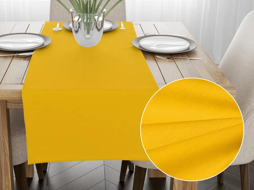Biante Bavlnený behúň na stôl Moni MOD-501 Sýto žltý 35x120 cm