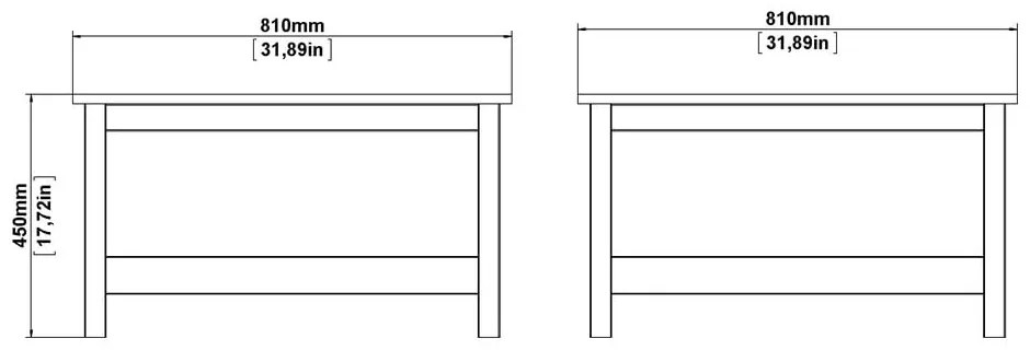 Biely konferenčný stolík 81x81 cm Madrid - Tvilum