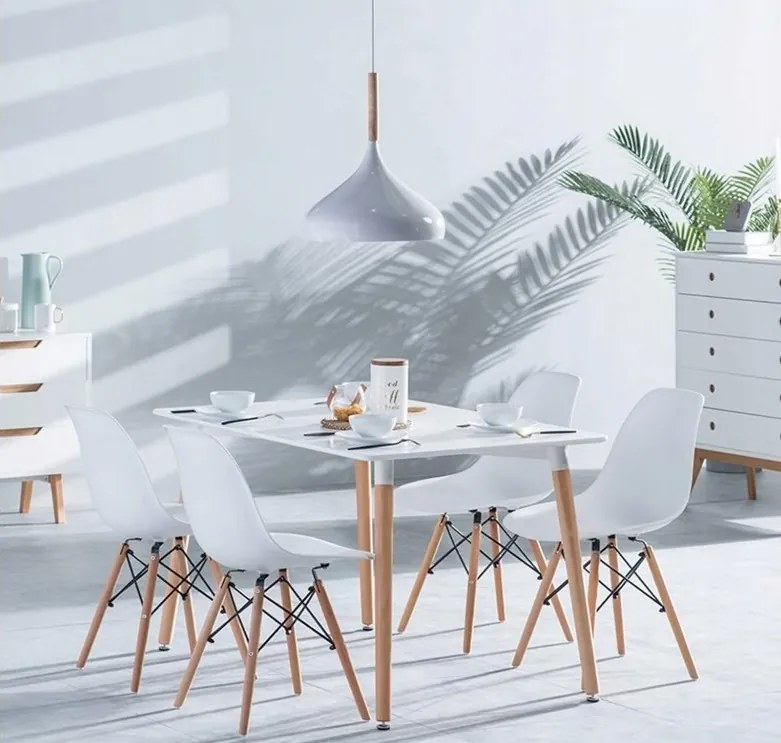 TRENDIE Jedálenský stôl SCANDI 120x80 biely