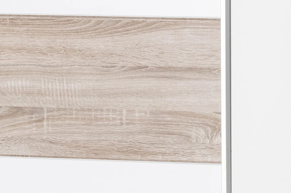 Šatníková skriňa Wenecja 01 183 cm biela/sub sonoma