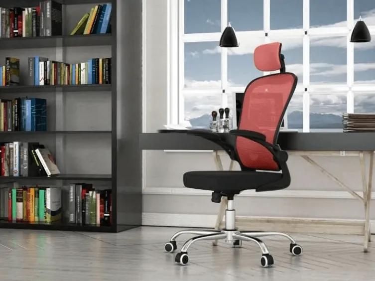 Kancelárska stolička WORK, červená