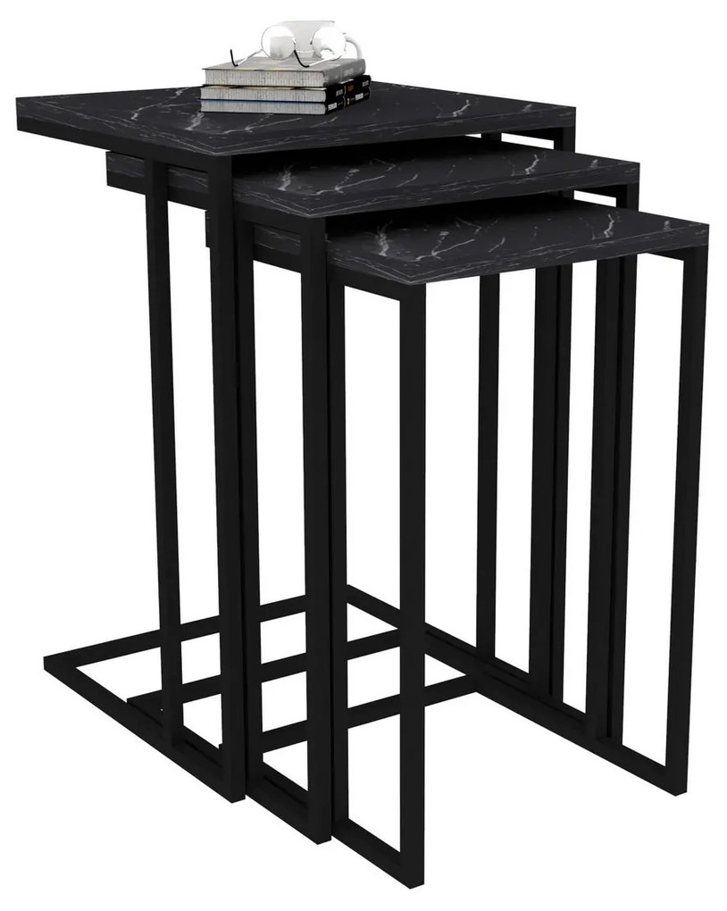 Set 3ks. konferenčných stolíkov Blacky. Akcia -22%. Vlastná spoľahlivá doprava až k Vám domov. 1067610