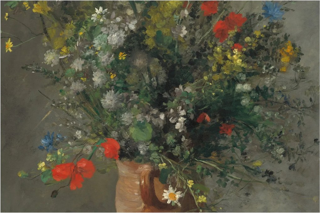 Obraz - Auguste Renoir, Flowers in a Vase, reprodukcia (90x60 cm)