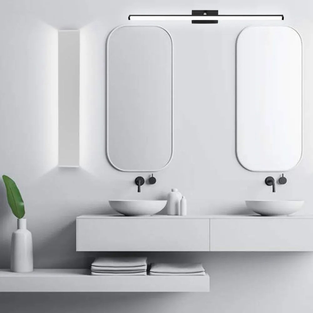 Toolight Rea - Toolight, LED kúpeľňové svietidlo nad zrkadlo 20W 100CM APP375-1W, čierna, OSW-05005