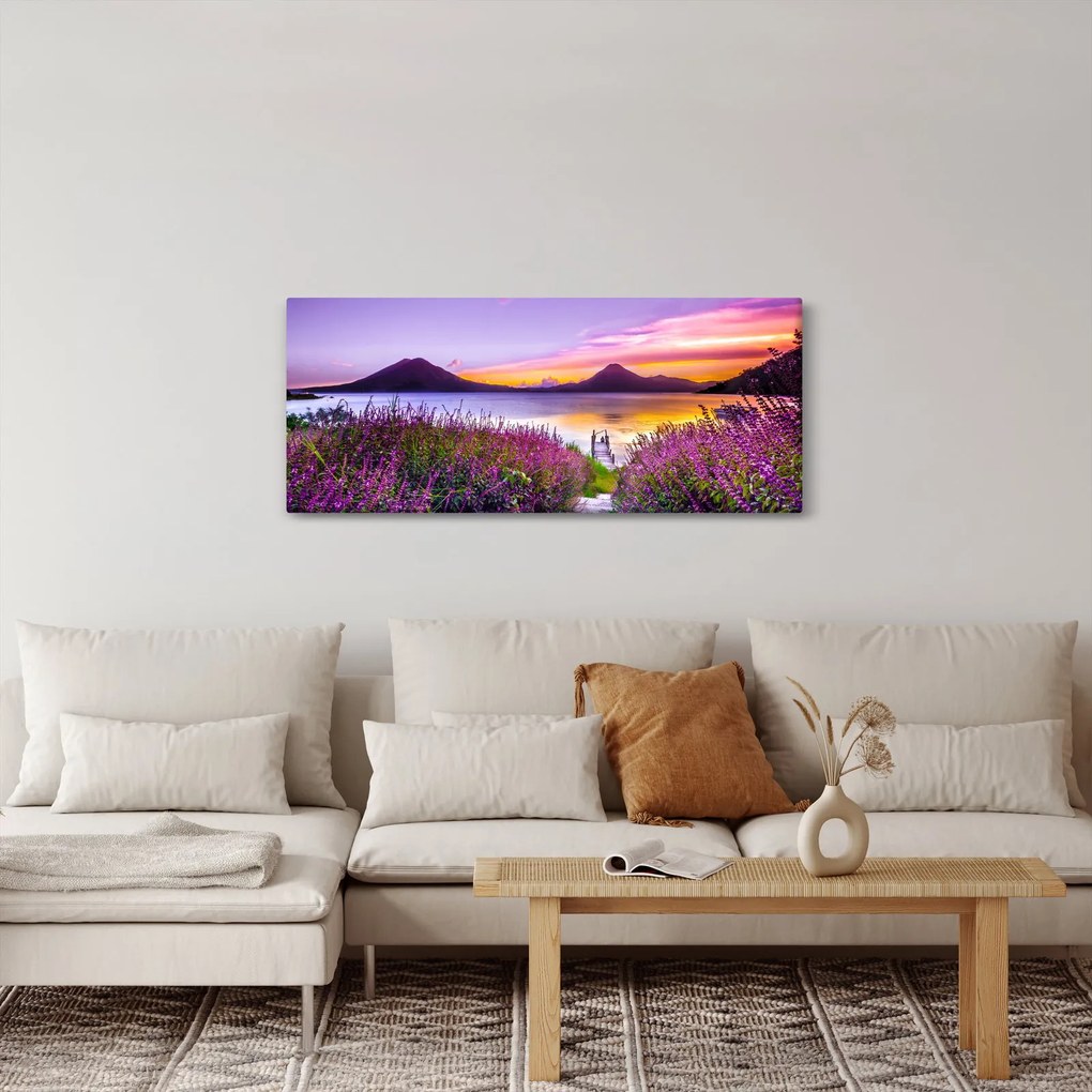 Obraz jazera (120x50 cm)