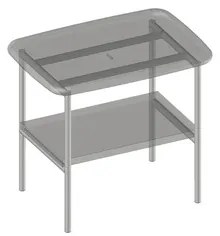Kúpeľňová stolička Devo Oval dub/biela/sivá OV-ST50x35-P36D01L10