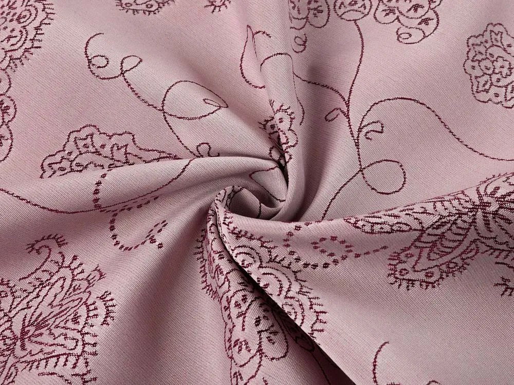 Biante Teflónový štvorcový obrus TF-077 Kvetované ornamenty na staroružovom 100x100 cm