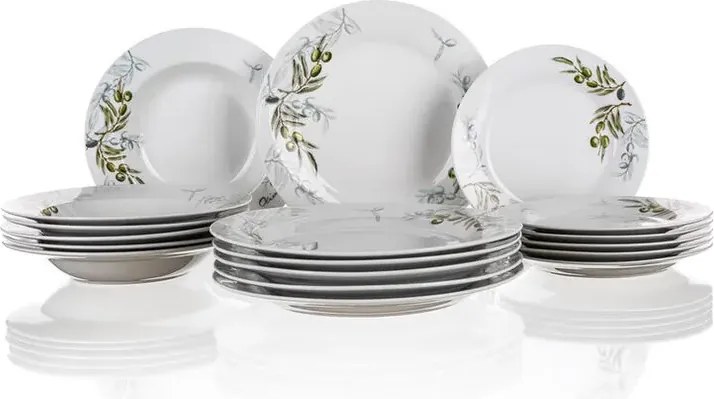 Porcelánové taniere Olives 18 dielov, BANQUET