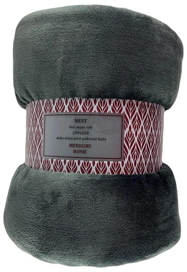 Deka Nest Super Soft antracit 170x220 Merkury Home
