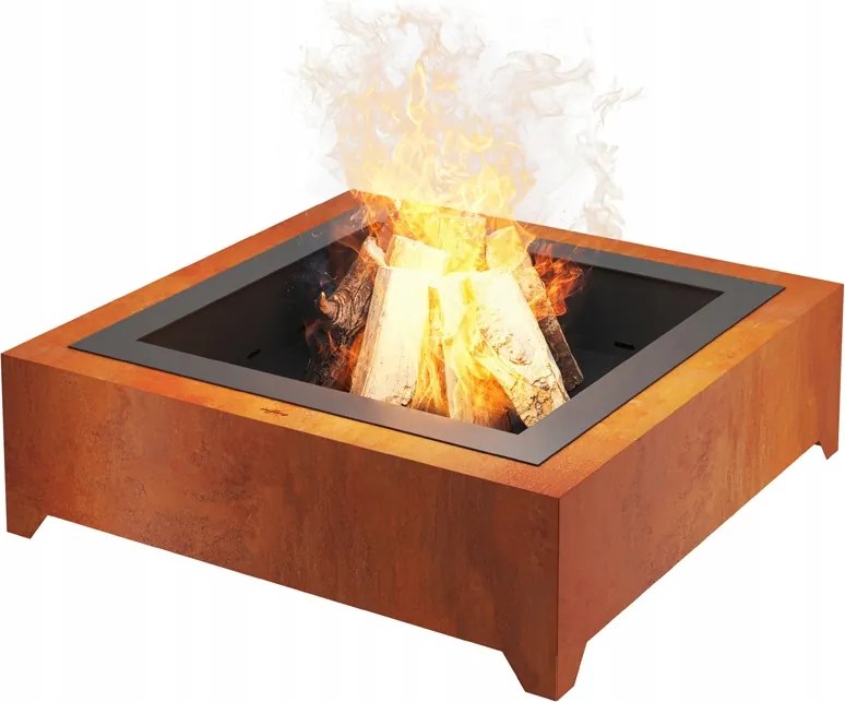 Premium Záhradné ohnisko Štvorcové ohnisko Corten 1000 Square OutFire
