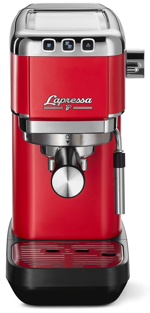 Pákový kávovar »Lapressa«, červený