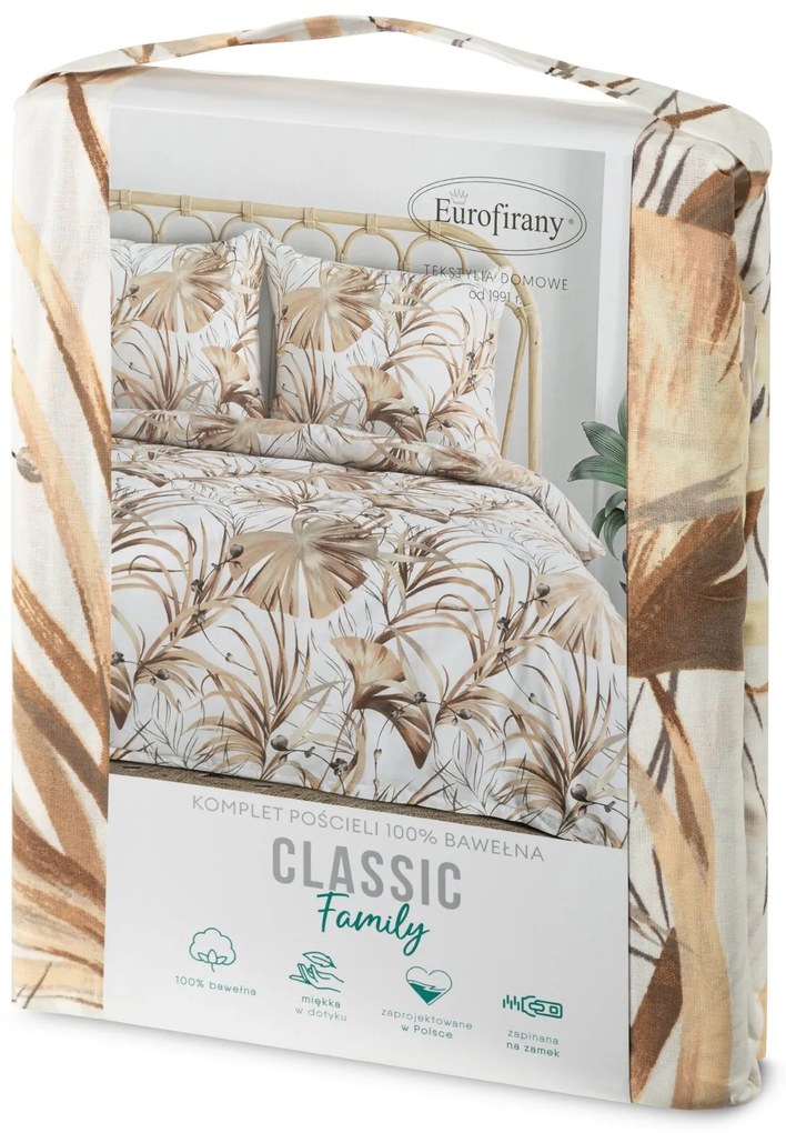 RENFORCÉ OBLIEČKY POLA 160X200 CM, 2 KS 70X80 CM LISTY