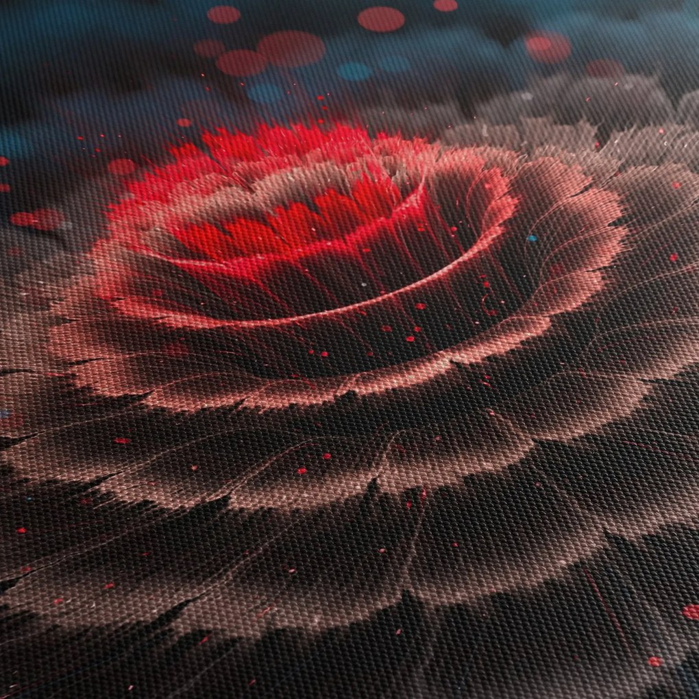 Obraz abstrakcie (s hodinami) (90x30 cm)