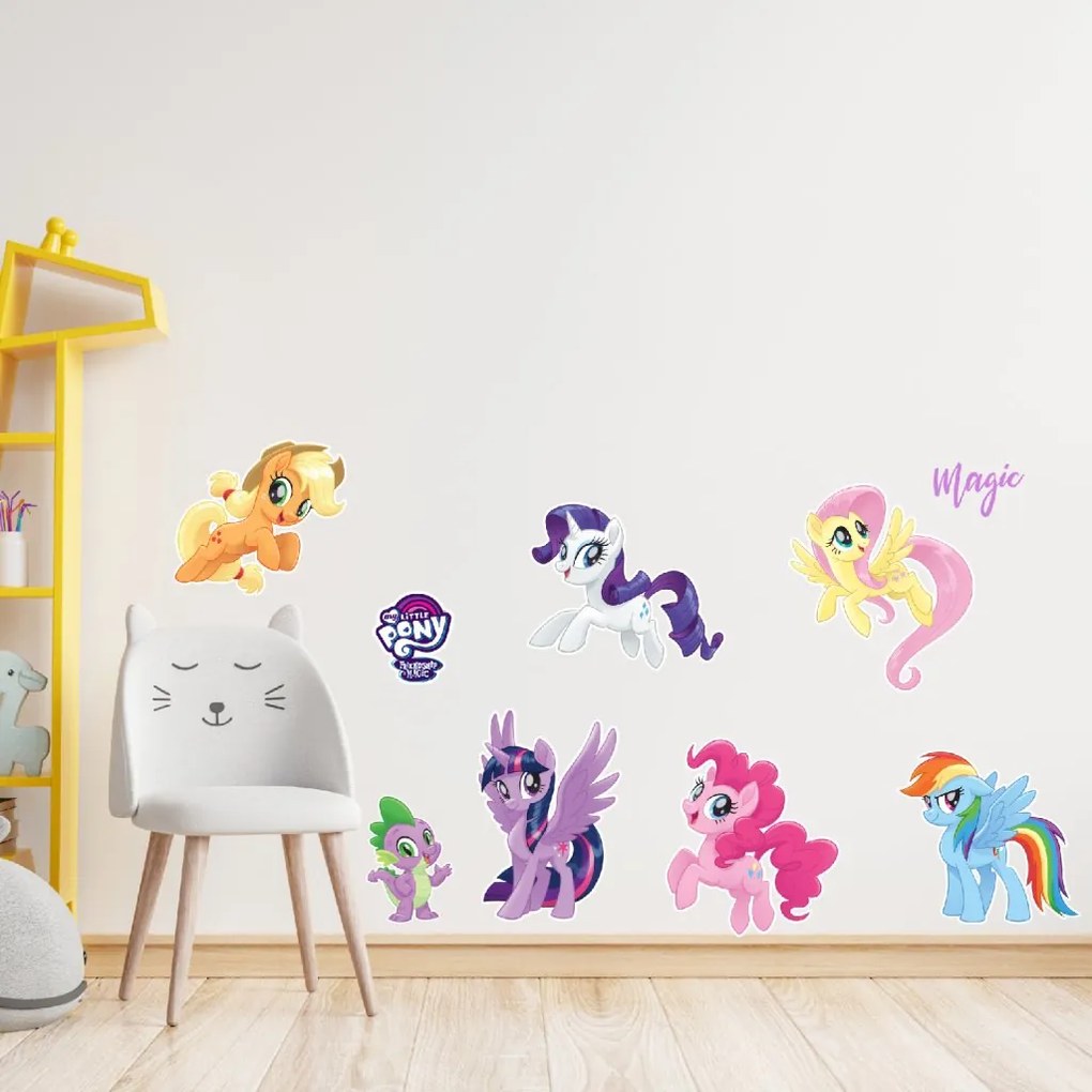 Samolepka na stenu "My Little Pony 4" 60x70cm