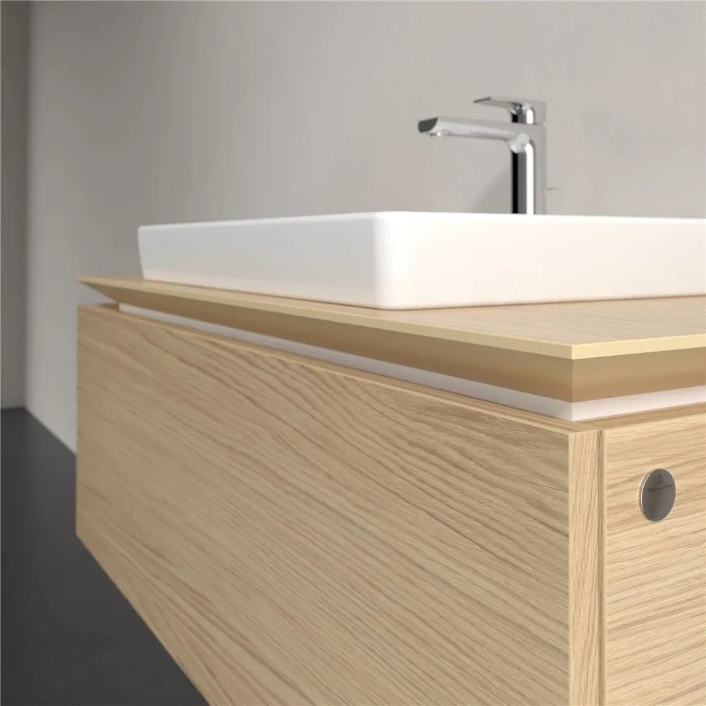 VILLEROY &amp; BOCH Legato závesná skrinka pod umývadlo (umývadlo v strede), 1 zásuvka, 1000 x 500 x 380 mm, Nordic Oak, B68000VJ