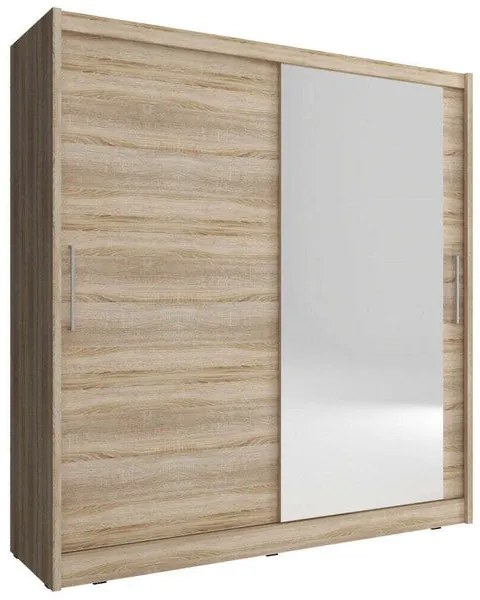 Šatníková skriňa Malaca - 180x200x62 (dub sonoma)