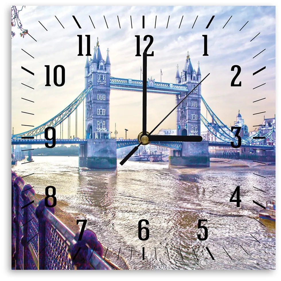 Gario Hodiny na stenu London Bridge Rozmery: 40 x 40 cm