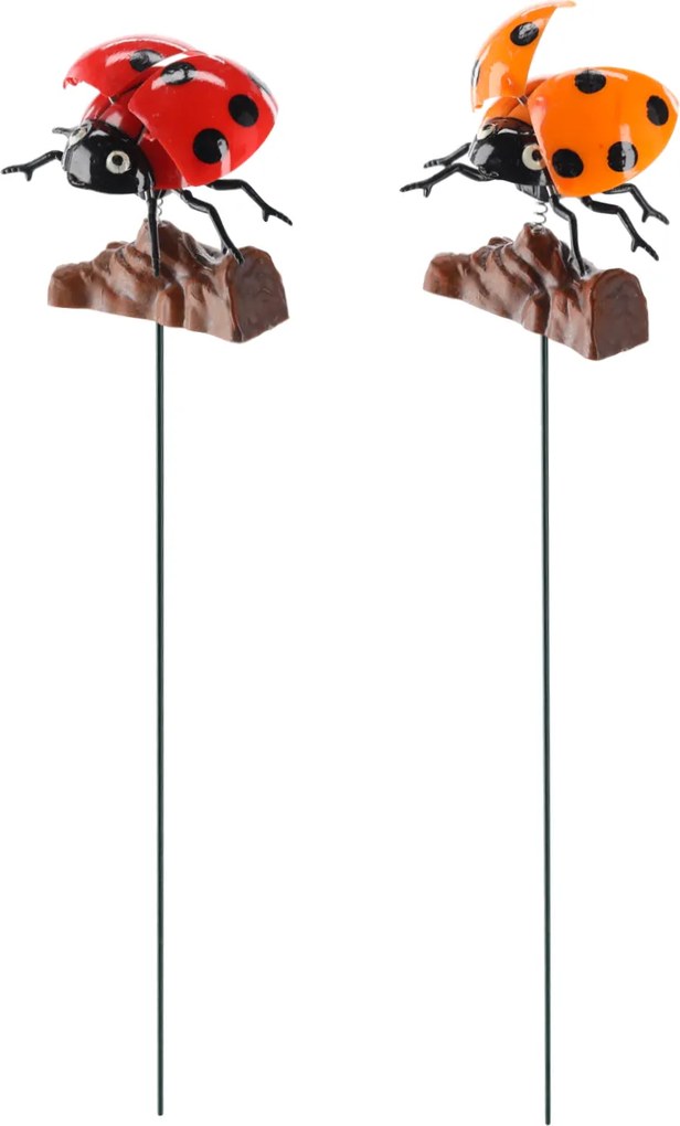 DEKORÁCIA NA VRCH Kvetináča / do záhrady – lienka 10 cm / 50 cm *5344