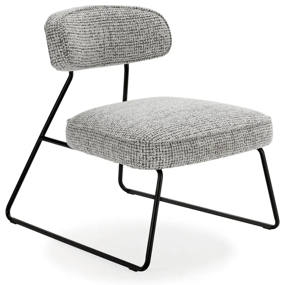 Čierno-biele kreslo Elon – Marckeric