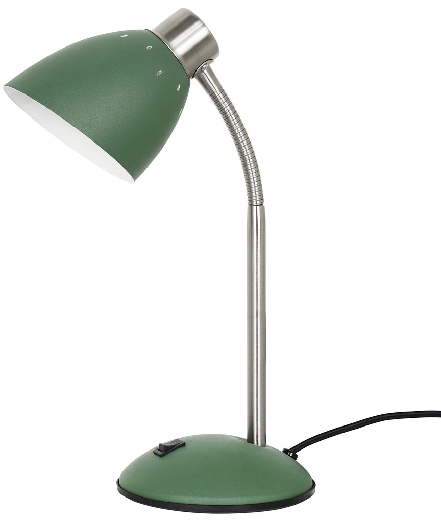 LEITMOTIV Stolná zelená lampa Dorm 21 × 10 × 30 cm