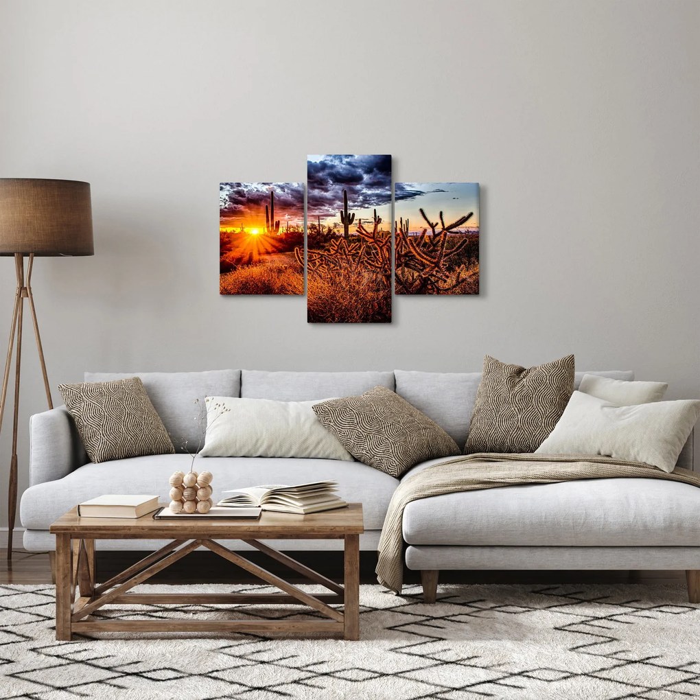 Obraz - Zlatá hodinka púšte (90x60 cm)