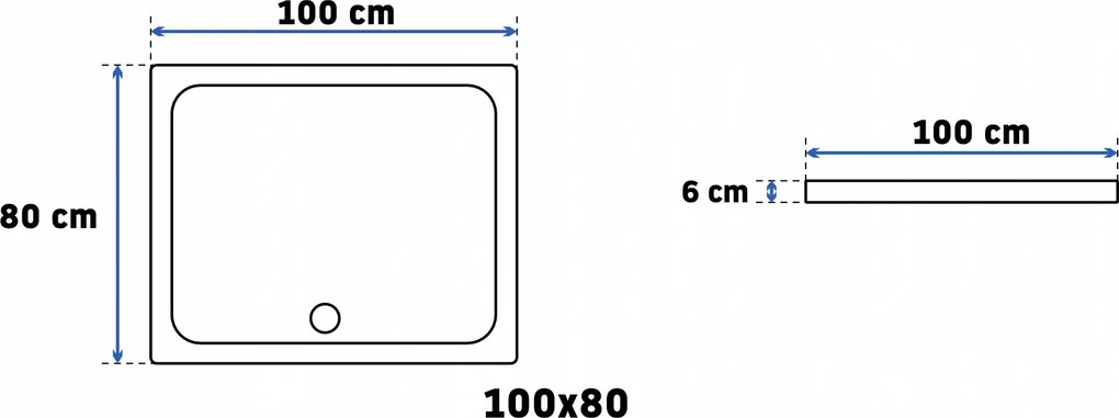 Rea Punto, sprchový kút s posuvnými dverami 80(dvere) x 100(dvere) x 190 cm, 5mm číre sklo, zlatý lesklý profil, REA-K6442
