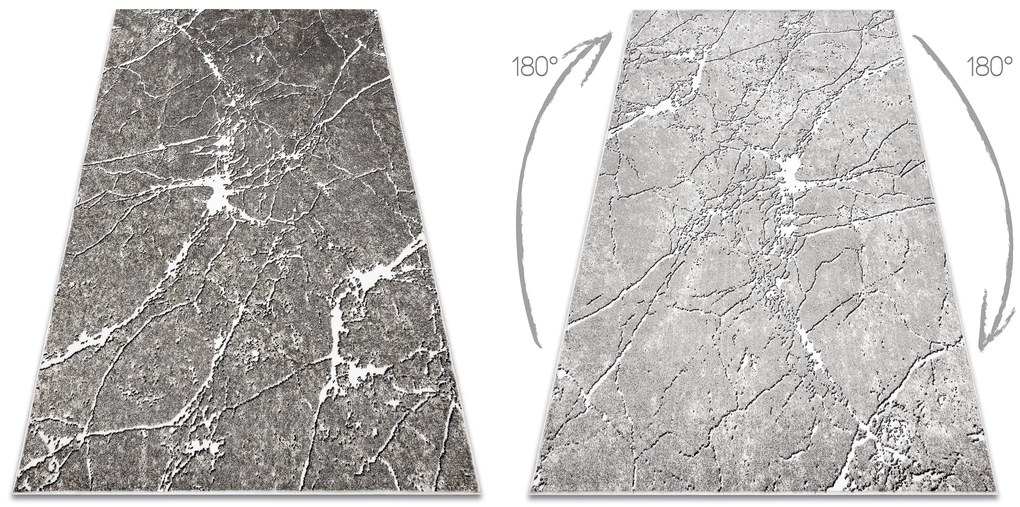 Moderný koberec MATEO 8036/944 Mramor, sivo - béžový