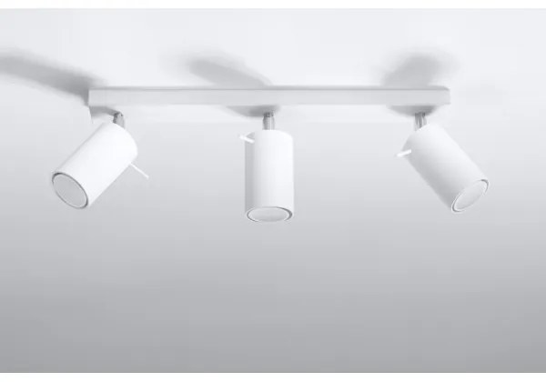 Sollux SL.0089 - Bodové svietidlo RING 3 3xGU10/10W/230V biela