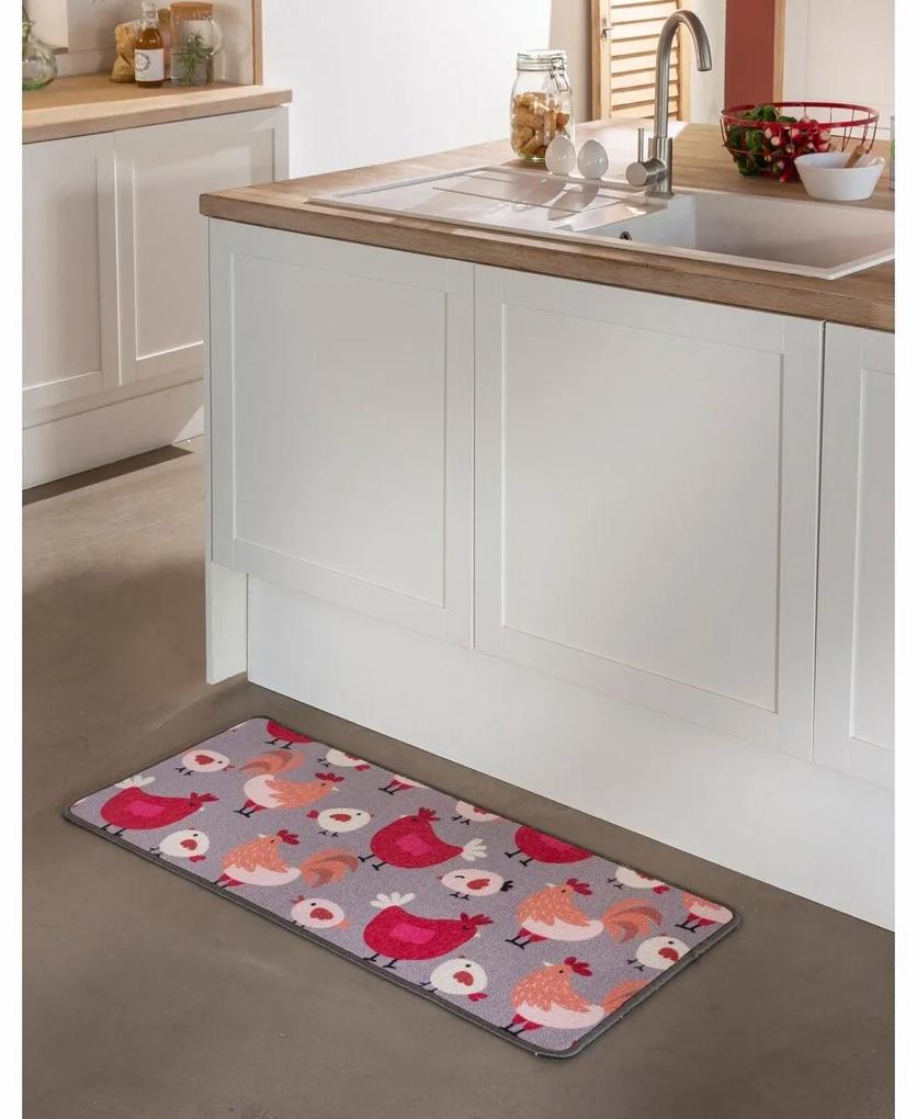 Kuchynský koberec s motívom sliepočiek