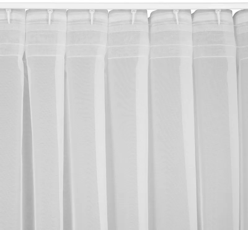 EUROFIRANY Klasický záves 400 cm x 300 cm biela 100 % polyester Rozmer varianty: 400 cm x 250 cm, Farba varianty: Biela