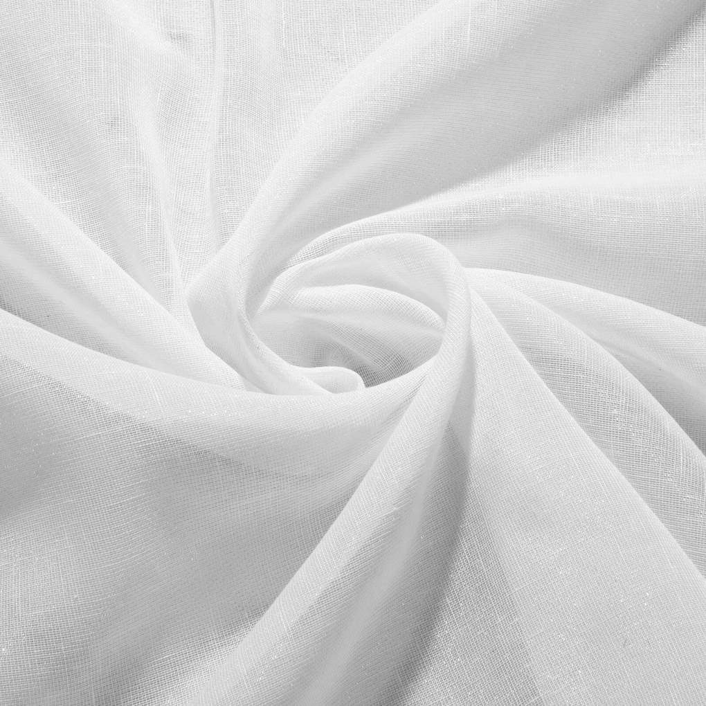 ZÁCLONA NA KRÚŽKOCH VIOLA 300X145 CM BIELA