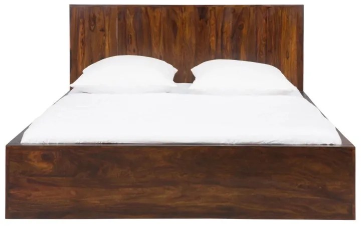 furniture-nabytek.cz - Masívna posteľ Palison z palisandrového dreva, lakovaná, hnedá – 192×212×110 cm