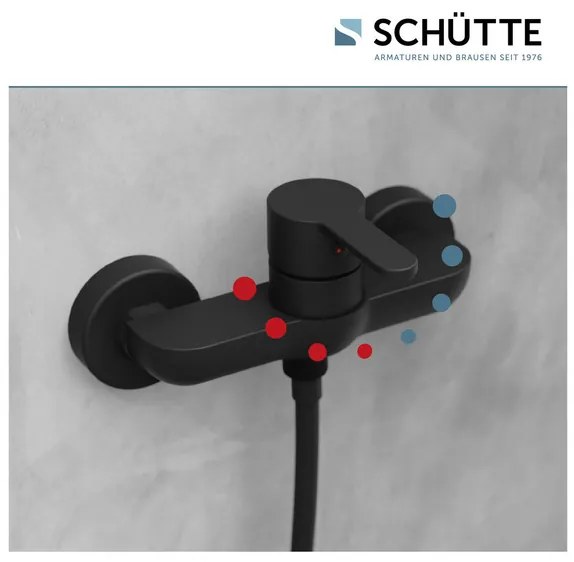 Schütte Vodovodné batérie séria »Denver«, čierne. (Telefón v sprche)  (100320192)