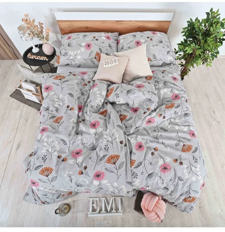 Obliečky krepové Kayla EMI, Štandardný set jednolôžko obsahuje 1x 140x200 + 1x 70x90