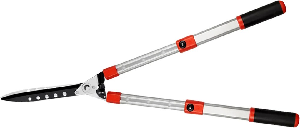 XTline Nožnice na živý plot, teleskopické, vlnitá čepeľ 640–870 mm XT93935