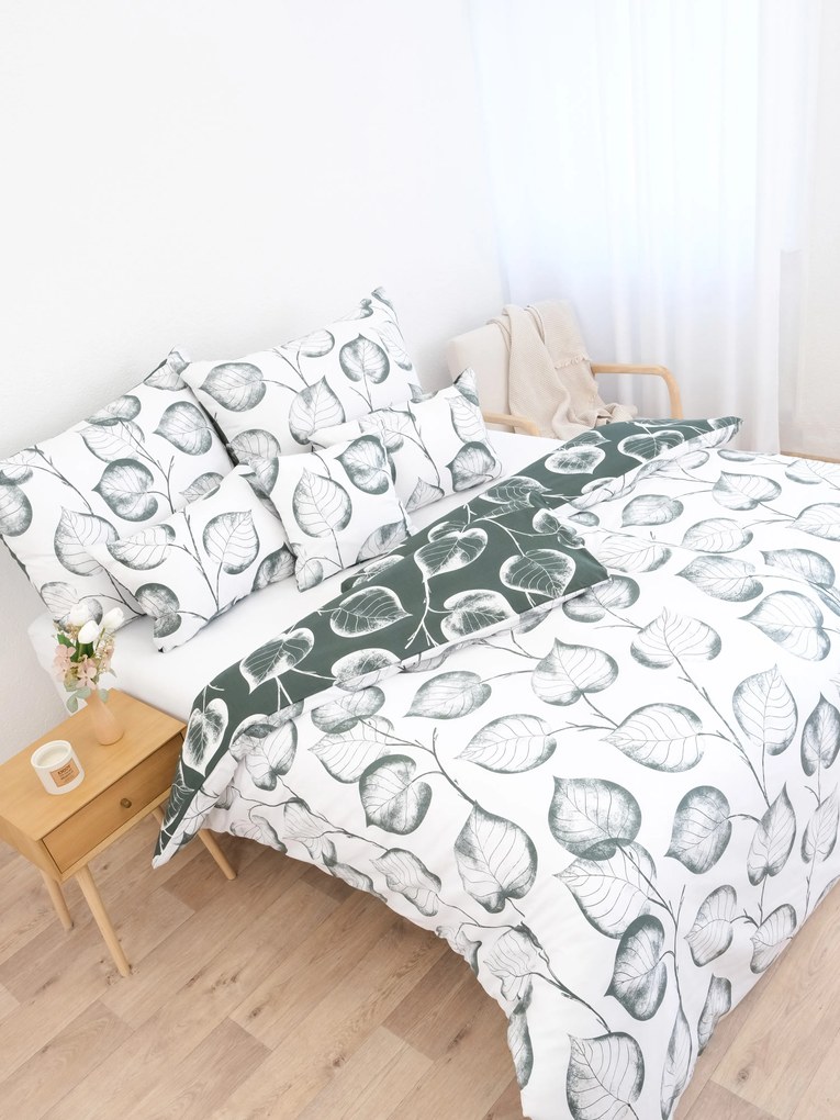 Bavlnené obliečky Renforcé - Eliot tmavo zelený