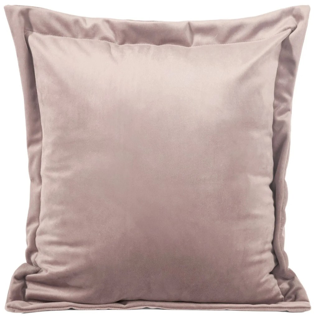 DEKORAČNÁ OBLIEČKA NA VANKÚŠ RIA 45X45 CM PÚDROVO RUŽOVÁ