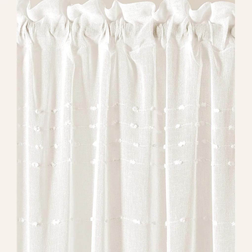 Biela záclona MARISA 200x250cm na páske