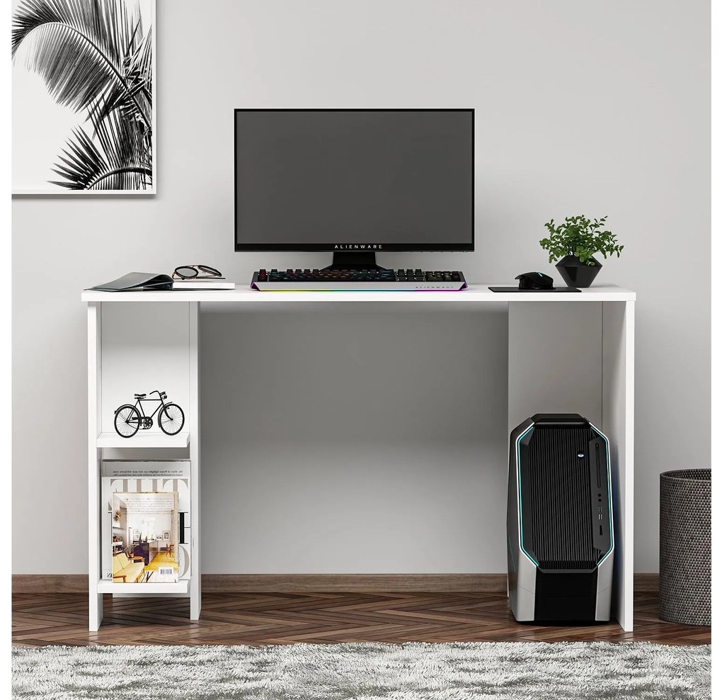 PC stolík Alia (biela). Akcia -14%. Vlastná spoľahlivá doprava až k Vám domov. 1088819