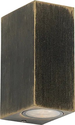 Moderná nástenná lampa staroružová 2-žiarovková IP44 - Baleno