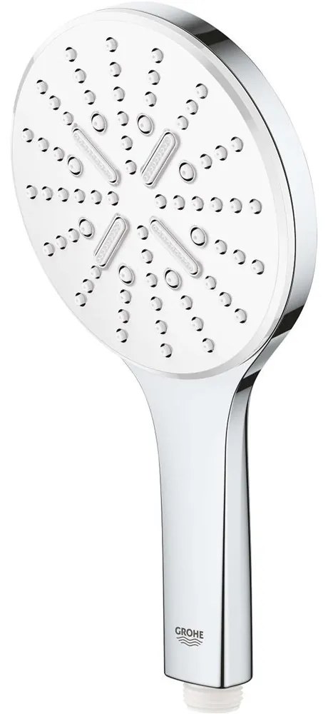 GROHE Rainshower SmartActive ručná sprcha 3jet, priemer 130 mm, chróm/mesačná biela, 26544LS0